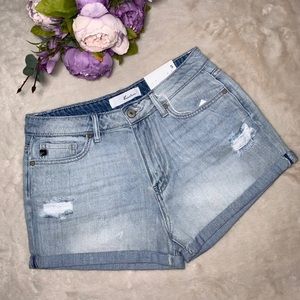 NWT KanCan Light Wash High Waisted Jean Shorts